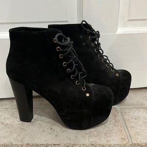Suede Jeffery Campbell Platform Heels
